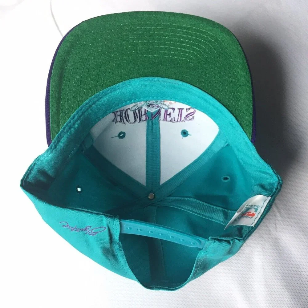NWT Vintage Charlotte Hornets Snapback Deadstock New 90s NBA